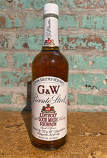 G&W 'PRIVATE STOCK' KENTUCKY BOURBON 750ML
