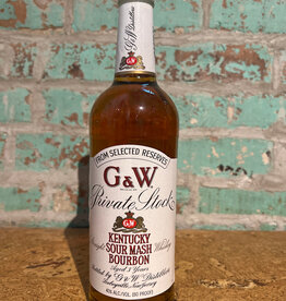G&W 'PRIVATE STOCK' KENTUCKY BOURBON 750ML