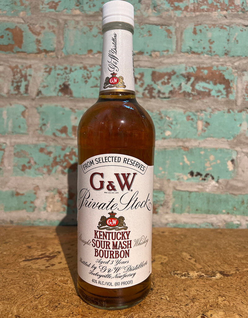 G&W 'PRIVATE STOCK' KENTUCKY BOURBON 750ML