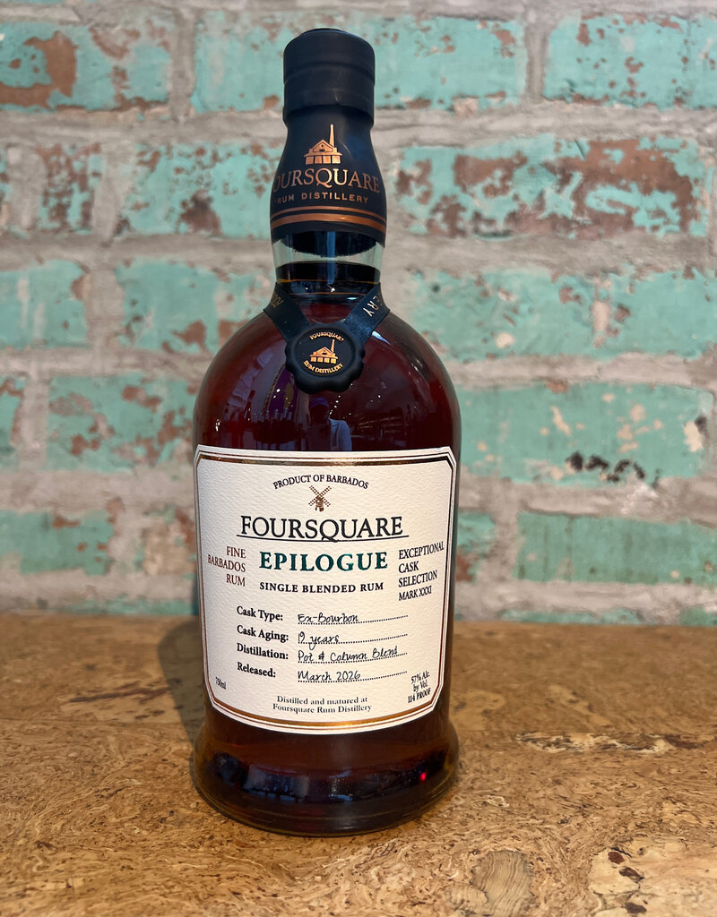 Spirits FOURSQUARE EXCEPTIONAL CASK XXXI 'EPILOGUE' 19-year BARBADOS RUM