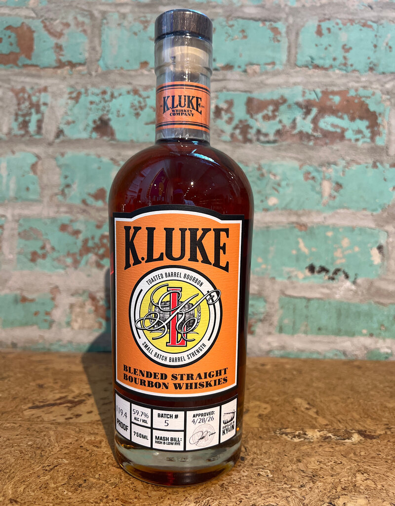 Spirits K. LUKE WHISKEY BOURBON TOASTED BARREL BATCH 5