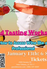 BLIND TASTING WORKSHOP JANUARY 13TH: 6-8PM