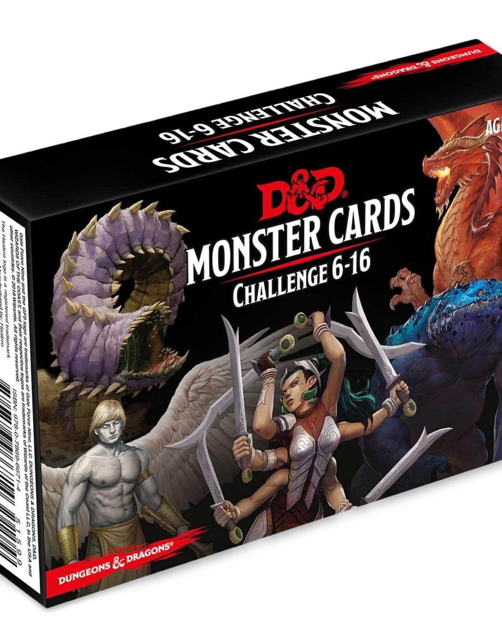 Wizards of the Coast Dungeons & Dragons Monster Cards Challenge 6-16