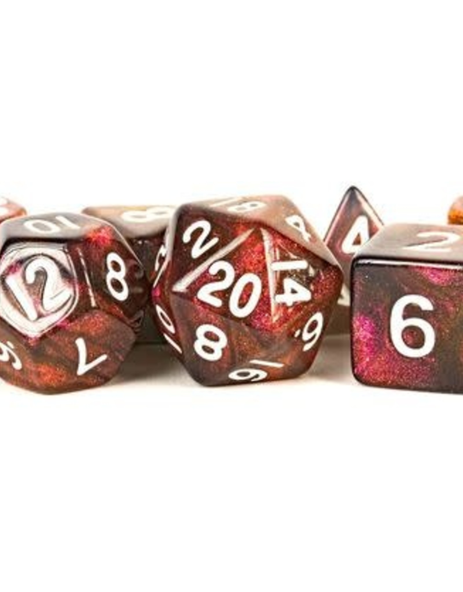 Metallic Dice Games Poly Dice Set Stardust: Supervolcano