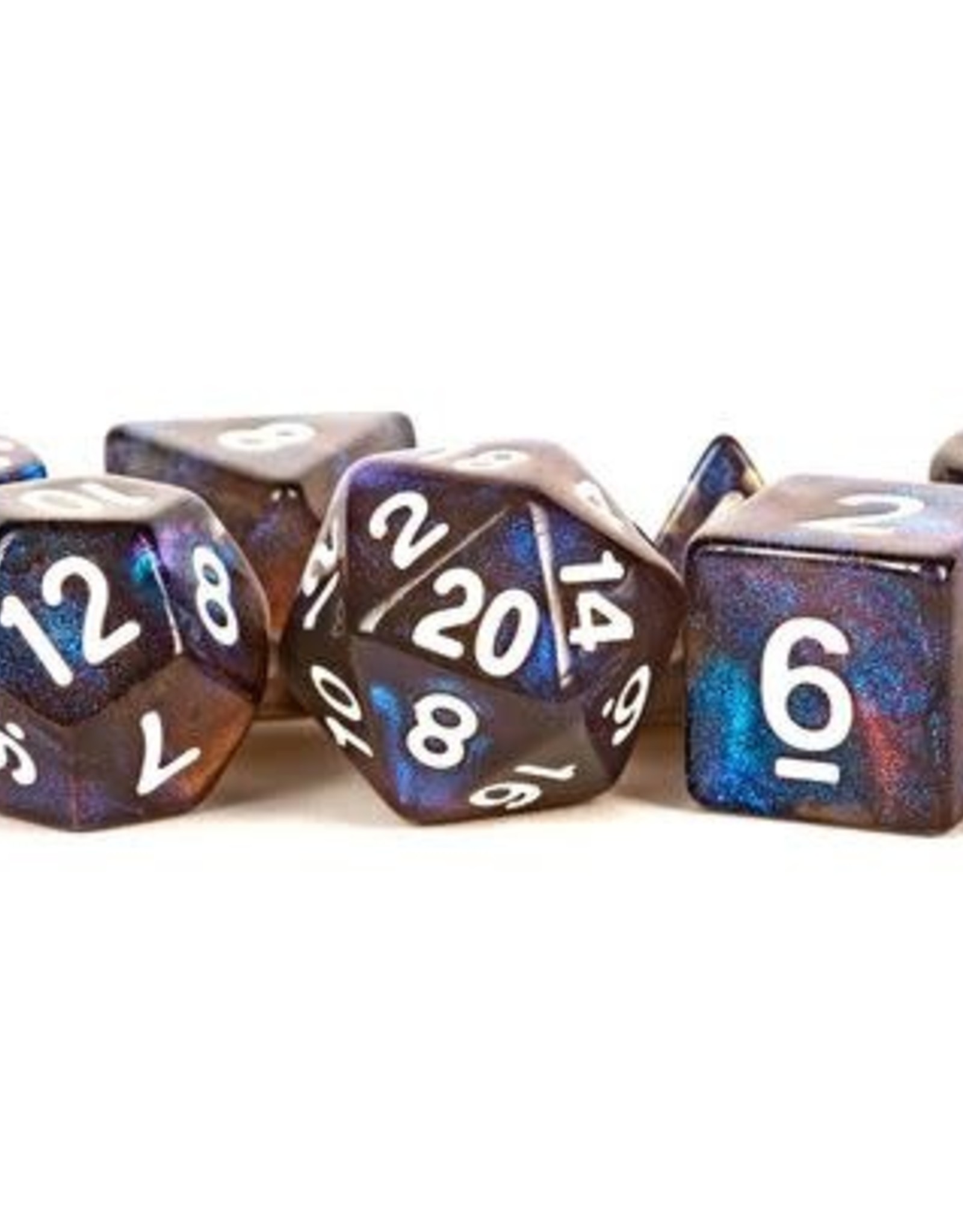 Metallic Dice Games Poly Dice Set Stardust: Galaxy