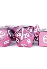 Metallic Dice Games Poly Metal Dice Set Pink