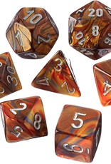 Chessex Poly Dice Set Lustrous Gold w/ Silver