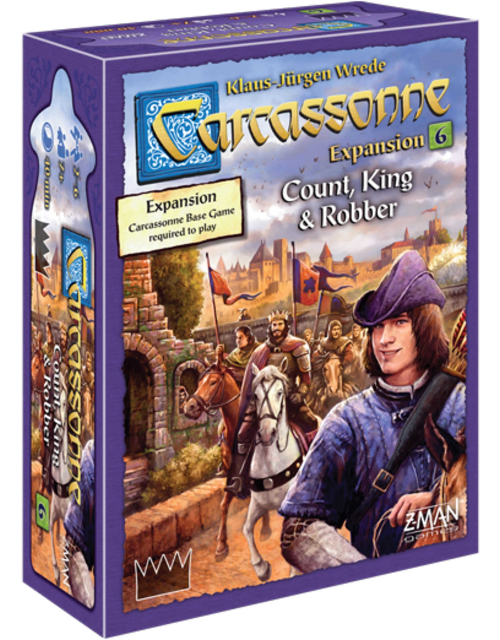 Z-Man Games Carcassonne Exp 6 Count, King & Robber