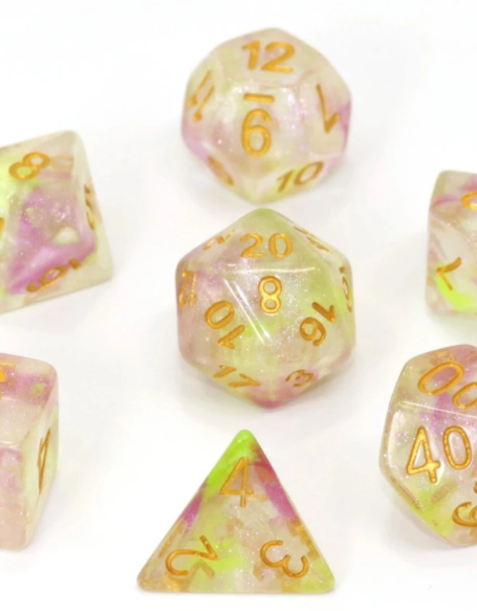 Die Hard Dice Poly Dice Set Luminous Dragon's Breath