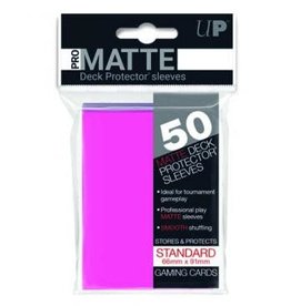 Ultra PRO 50ct Pro Matte Bright Pink Sleeves