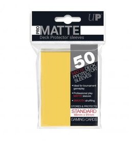 Ultra PRO 50ct Pro Matte Yellow Sleeves