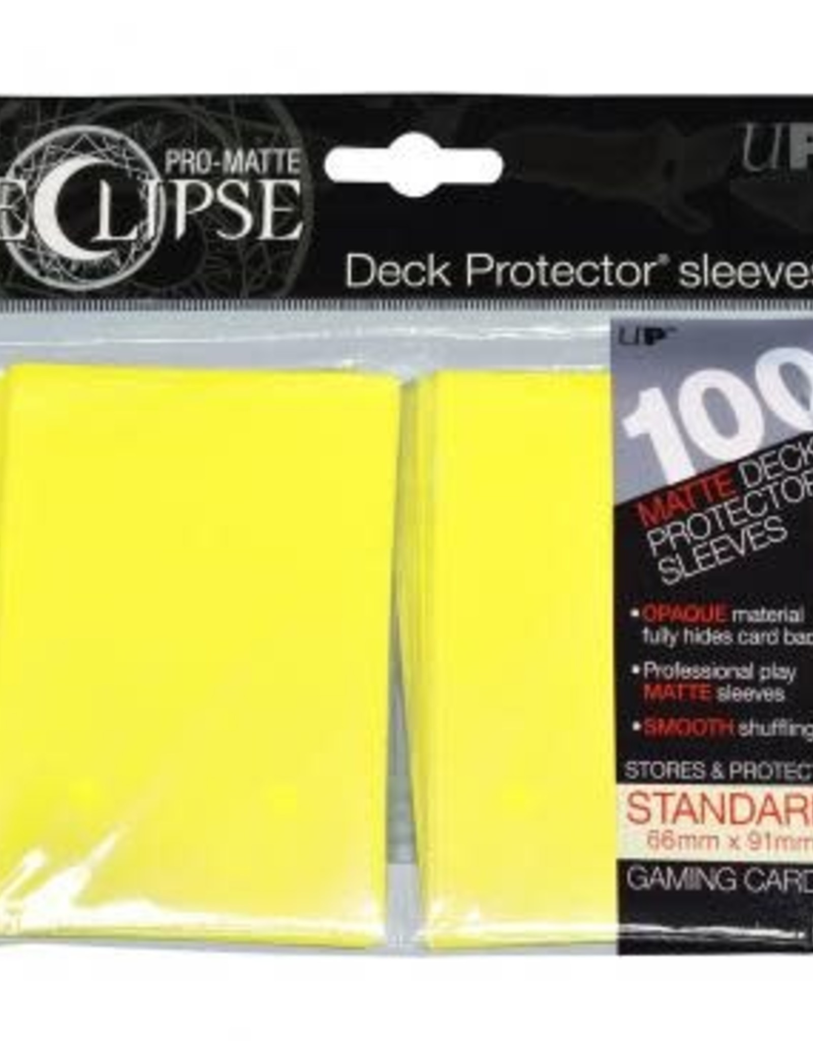 Ultra PRO PRO-Matte Eclipse Lemon Yellow 100ct Sleeves