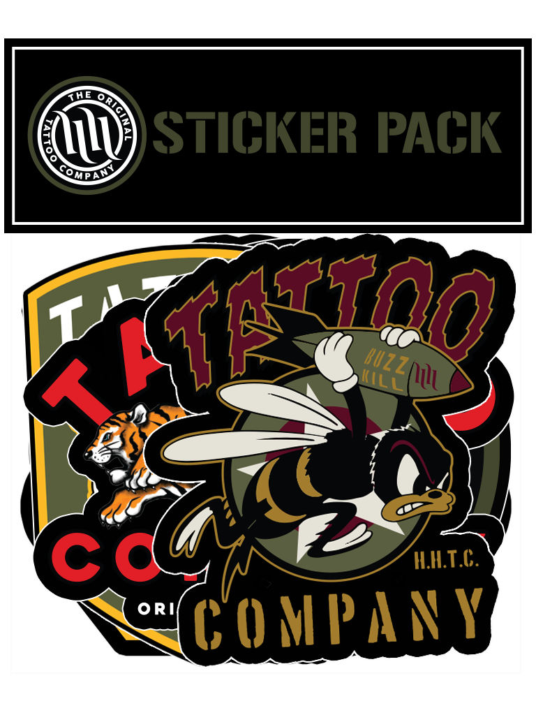 H&H TATTOO War Sticker Pack