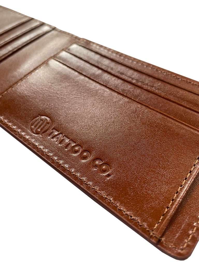 H&H TATTOO 4Bar Leather Card Holder Wallet