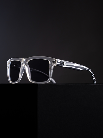 H&H TATTOO HH Vise Lightning Sunglasses Clear Frame H&H TATTOO HH Vise Lightning Sunglasses Clear Frame