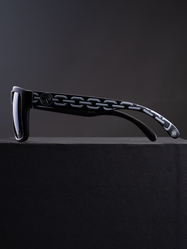 H&H TATTOO HH Vise Chained Sunglasses Silver Lens