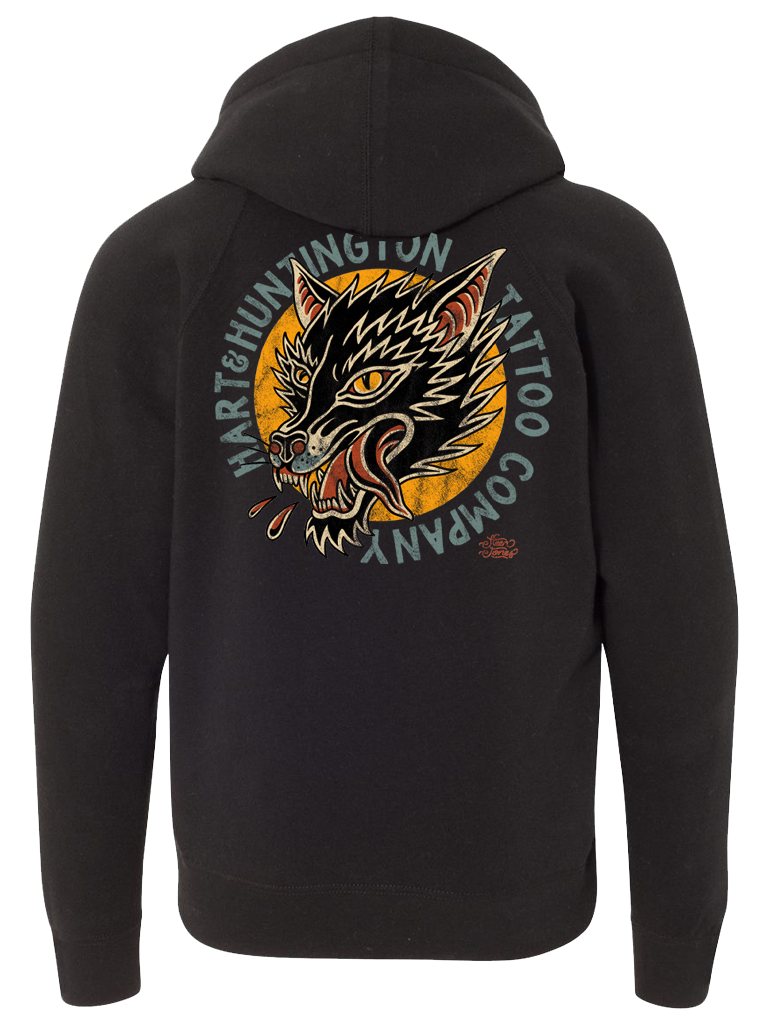 H&H TATTOO Wolf Youth Pullover Hoodie