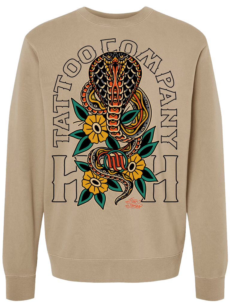 H&H TATTOO Cobra Crew Fleece