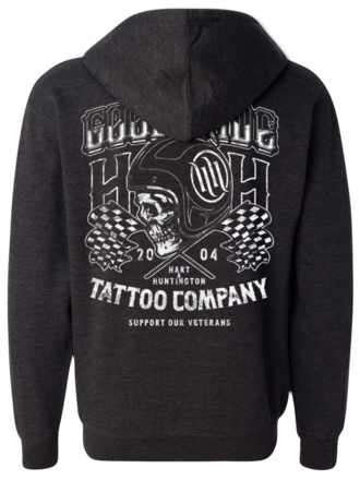 H&H TATTOO GR Cranium Zip Hoodie