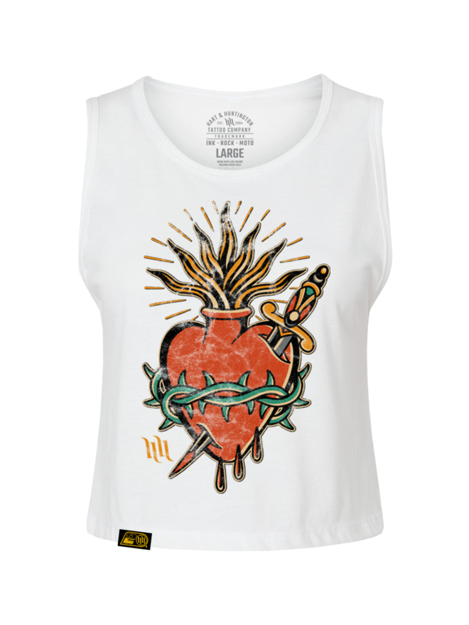 Tomcat Crop Tee - Hart & Huntington Tattoo Co.