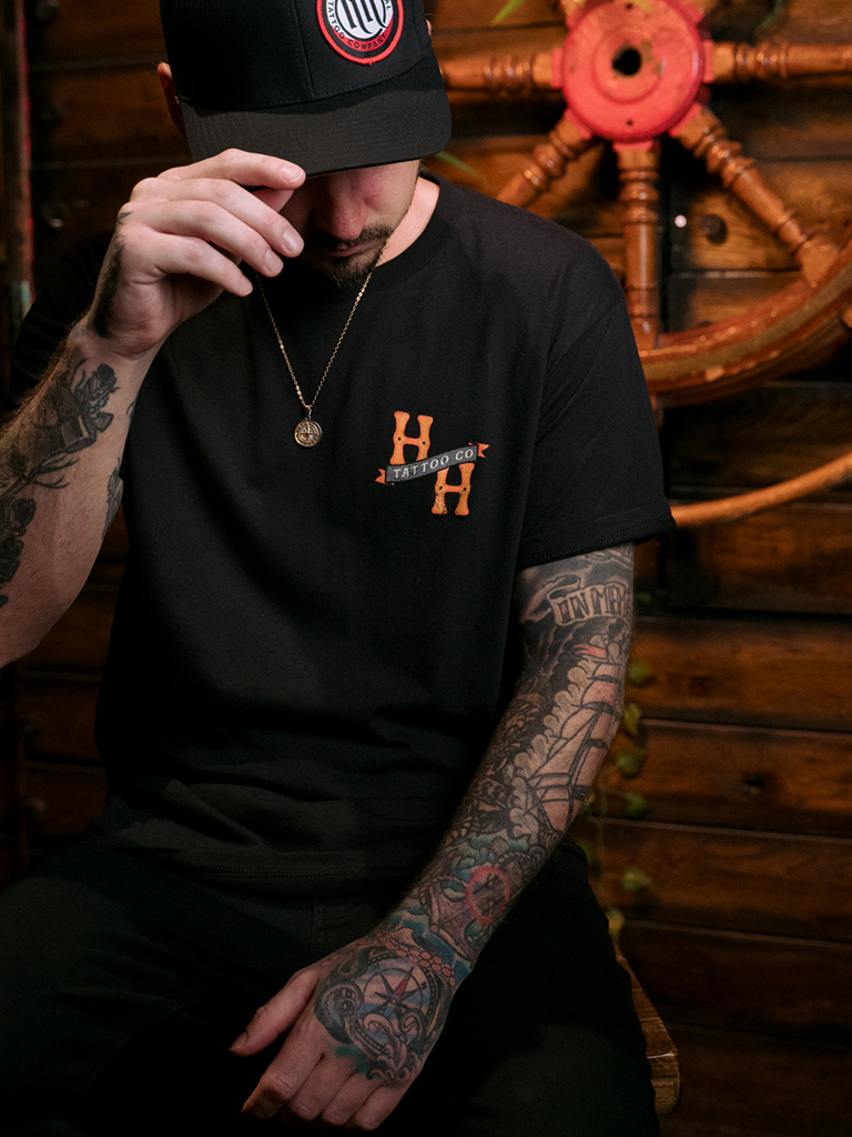 H&H TATTOO Mudhook Mens Tee