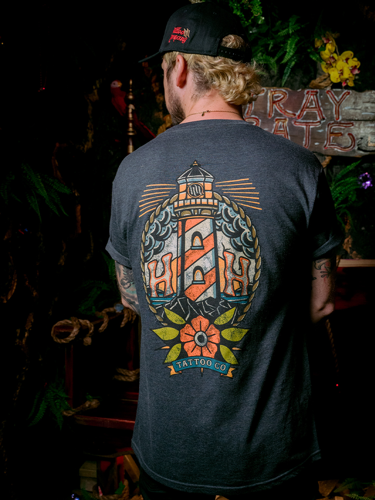 H&H TATTOO Beacon Mens Tee