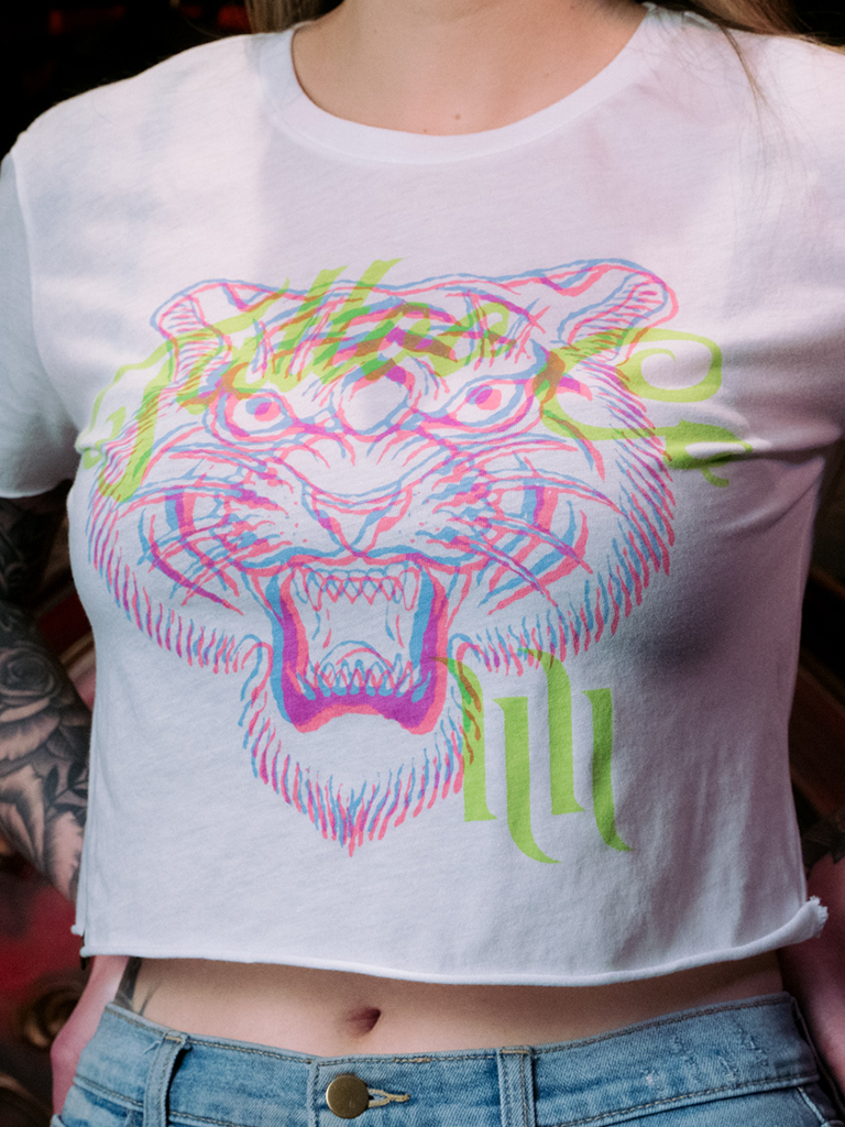 H&H TATTOO Tigress Crop Tee