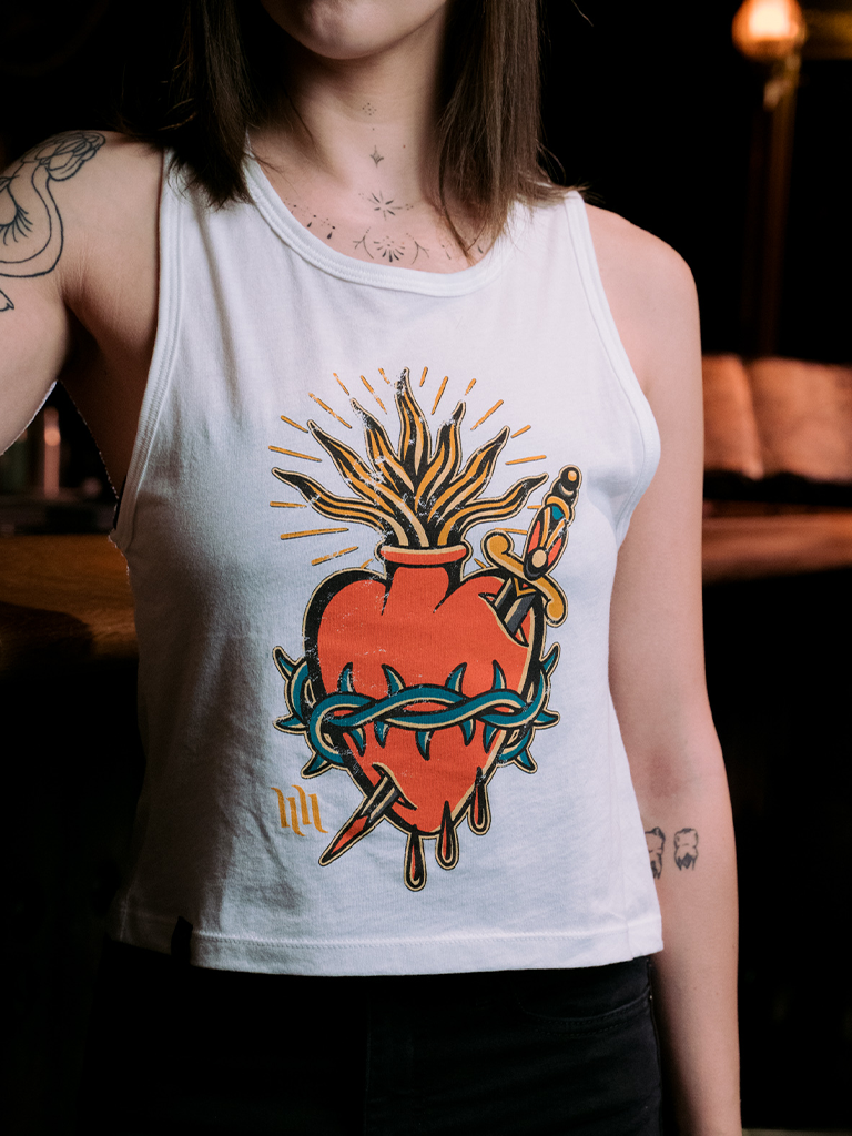 H&H TATTOO Hartache Crop Tank