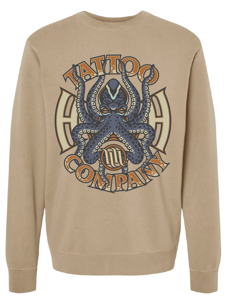 H&H TATTOO Octopod Crew Fleece