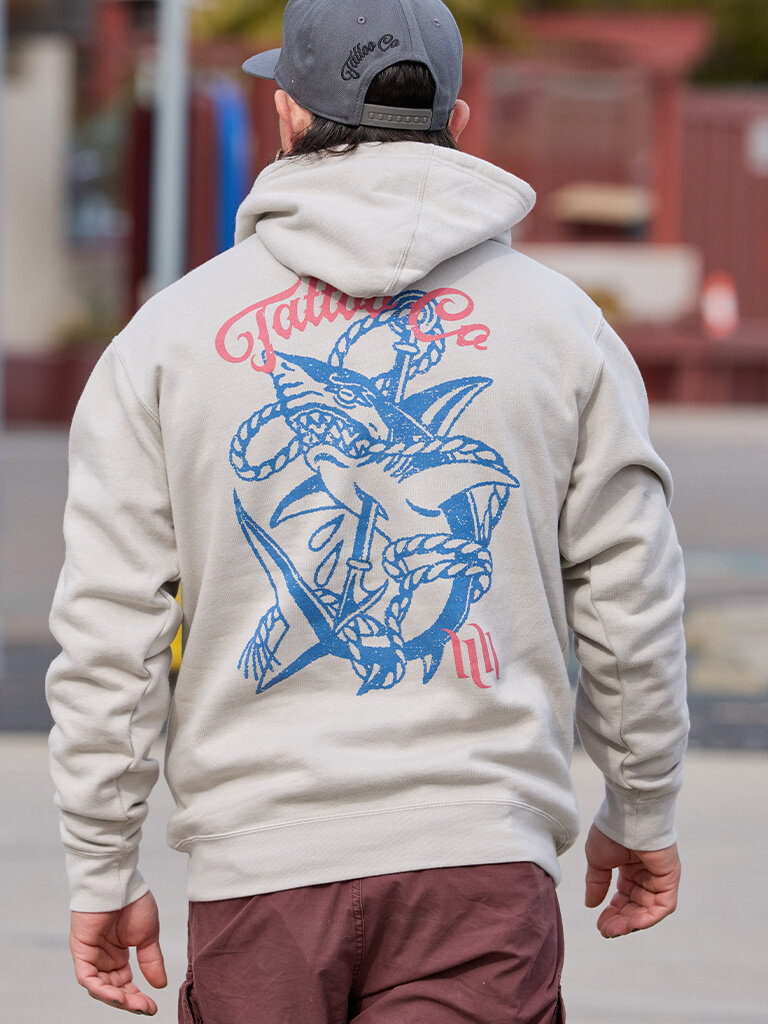 H&H TATTOO Shark Pullover Hoodie