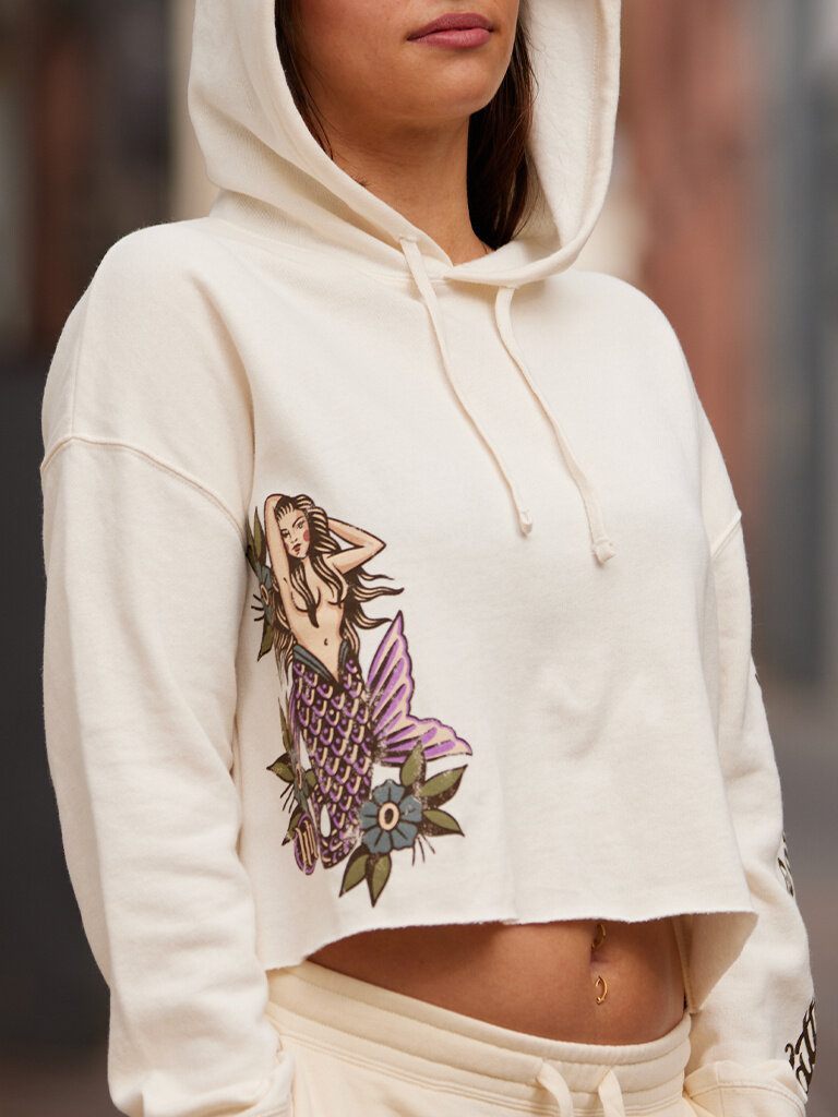 H&H TATTOO Sea Maid Crop Hood