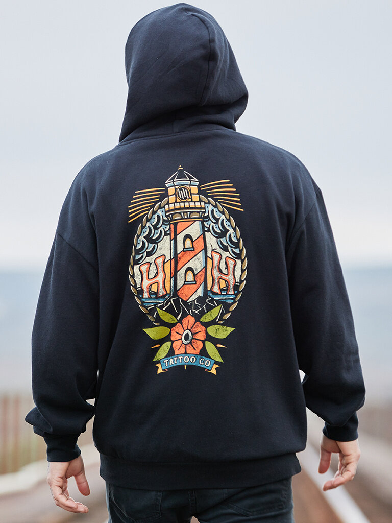 H&H TATTOO Signal Pullover Hood
