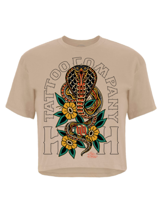 H&H TATTOO Slither Crop Tee H&H TATTOO Slither Crop Tee