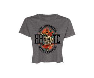 Skull n Dagger Crop Tee - Hart & Huntington Tattoo Co.