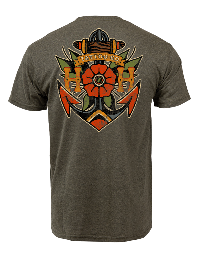 H&H TATTOO Mudhook Mens Tee