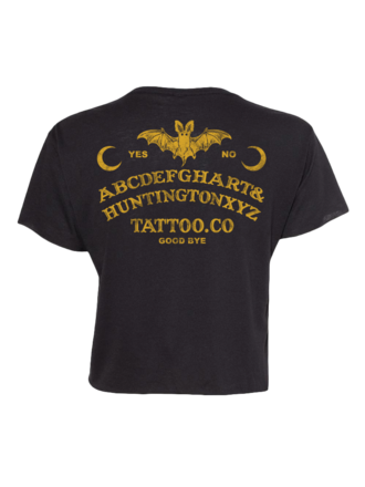 H&H TATTOO Ouija Womens Crop Tee