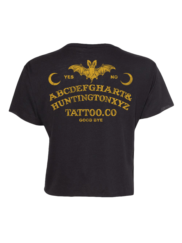 H&H TATTOO Ouija Womens Crop Tee