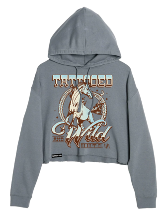 H&H TATTOO T&W Crop Hoodie H&H TATTOO T&W Crop Hoodie