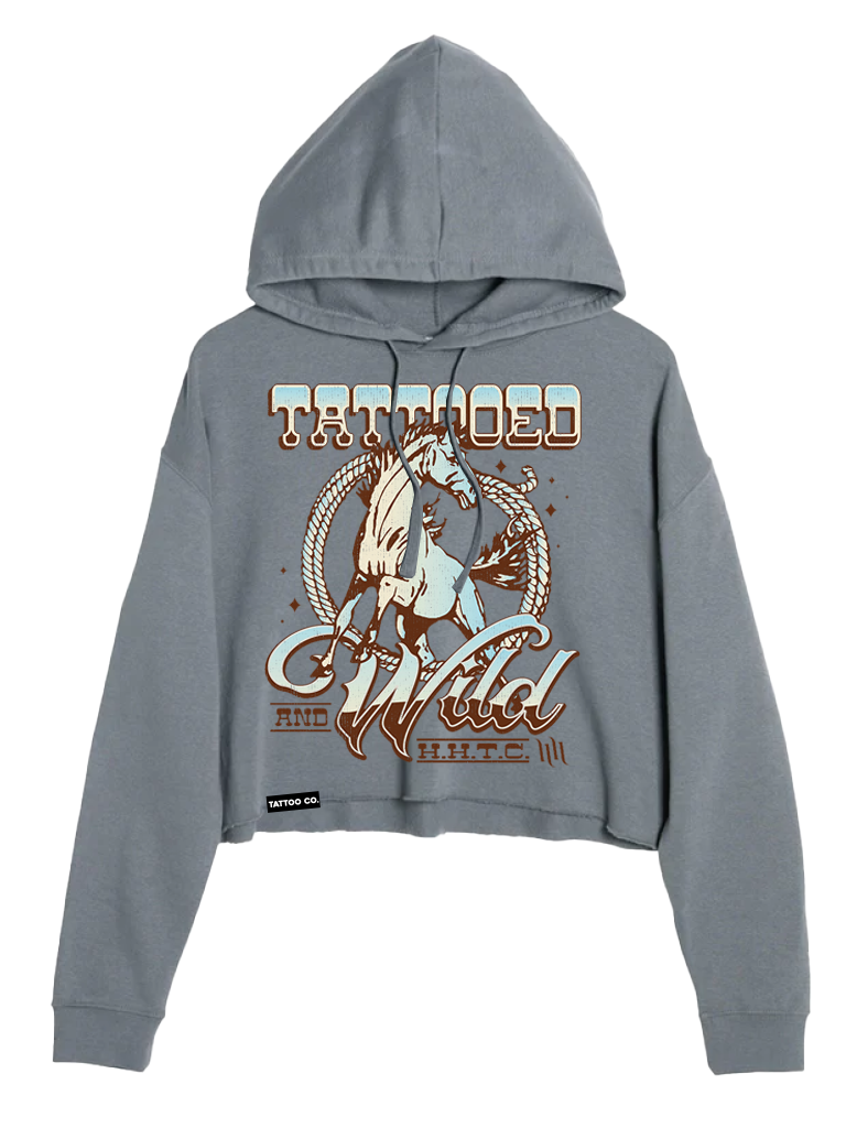 H&H TATTOO T&W Crop Hoodie