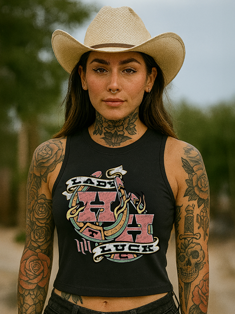 H&H TATTOO Lady Luck Womens Tank