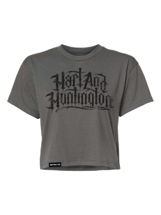 H&H TATTOO Barb Womens Crop Tee