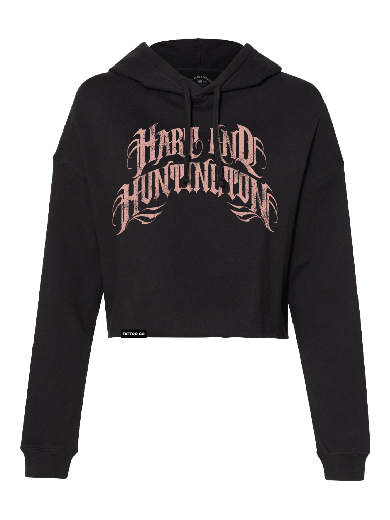 H&H TATTOO Spur Womens Crop Hoodie