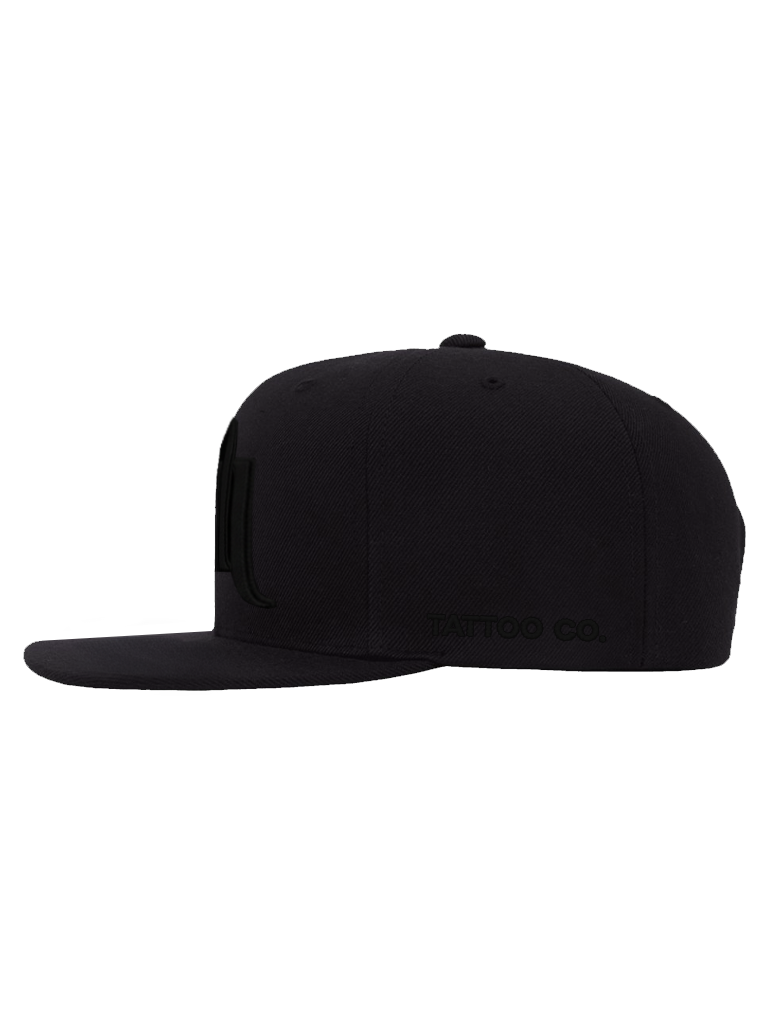 H&H TATTOO 4Bar Noir Snap Back Hat