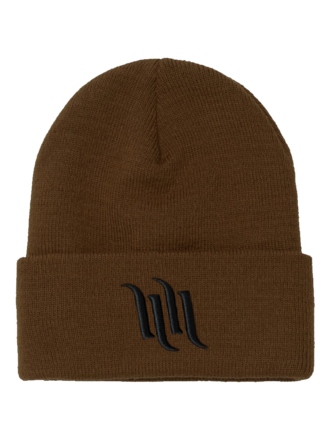 H&H TATTOO Bars Brown Beanie