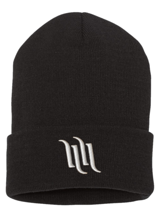 H&H TATTOO Bars Black Beanie