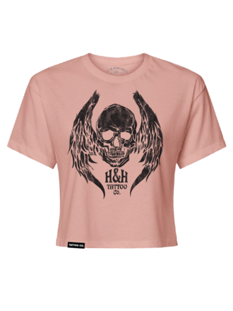 H&H TATTOO Diablo Vintage Womens Crop Tee