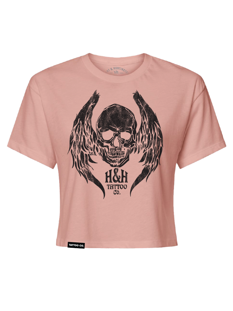 H&H TATTOO Diablo Vintage Womens Crop Tee