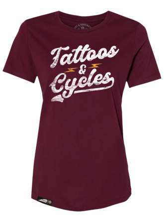 HH x IMC IMC x HH Tattoos & Cycles Womens Tee