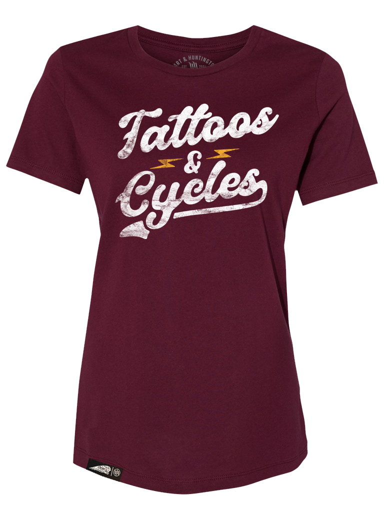 HH x IMC IMC x HH Tattoos & Cycles Womens Tee