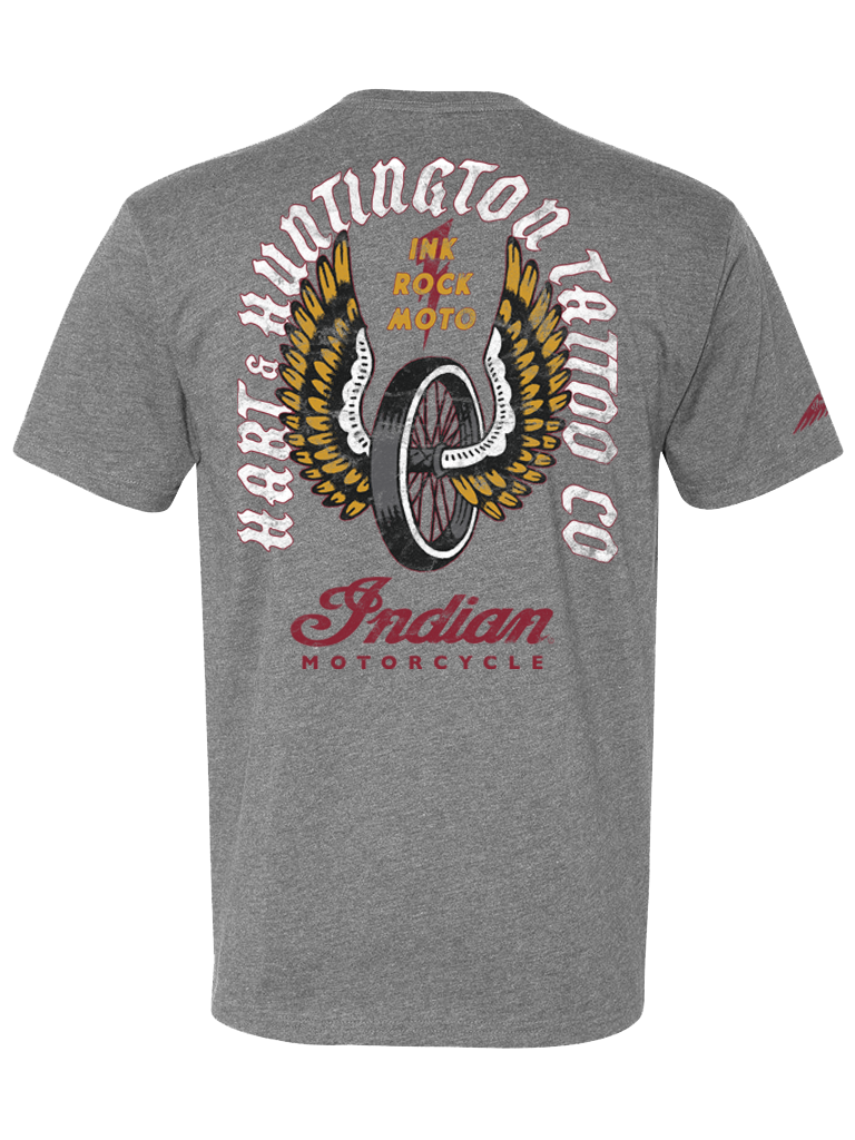 IMC x HH Winged Wheel Tee - Hart & Huntington Tattoo Co.